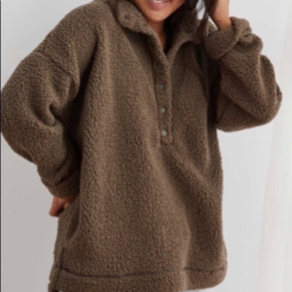 aerie cloud sherpa pullover